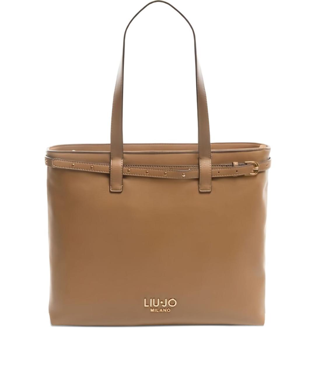 LIU JO Коричневая сумка тоут, фото 3