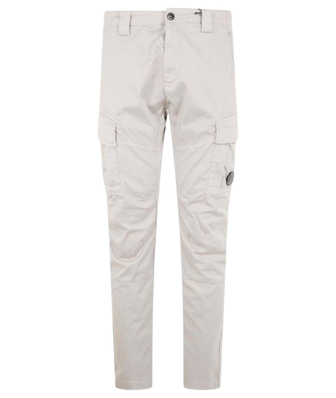 CP COMPANY Белые хлопковые повседневные брюки, фото 1