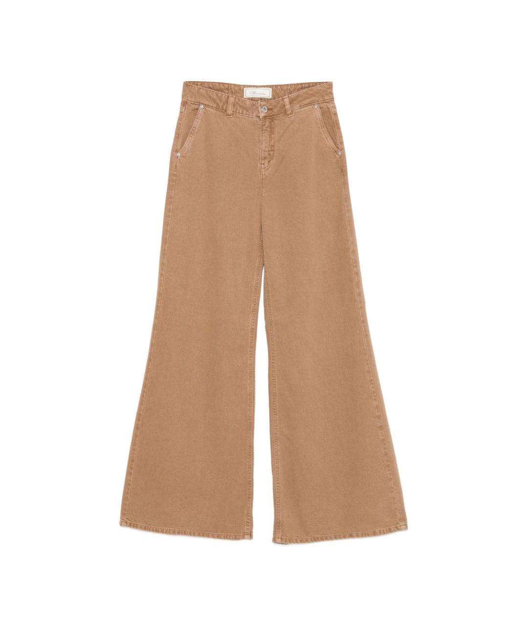 BLUMARINE Хлопковые прямые брюки, фото 3