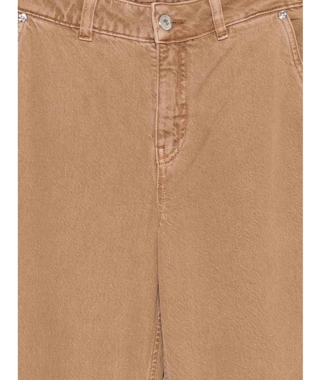 BLUMARINE Хлопковые прямые брюки, фото 5