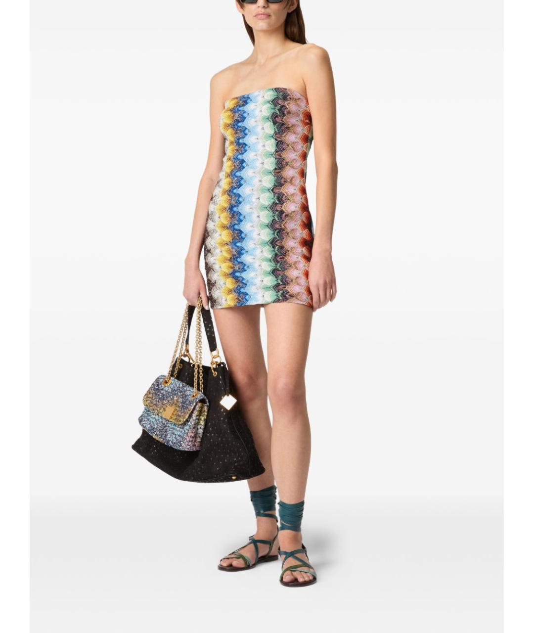 MISSONI Мульти вискозное повседневное платье, фото 2