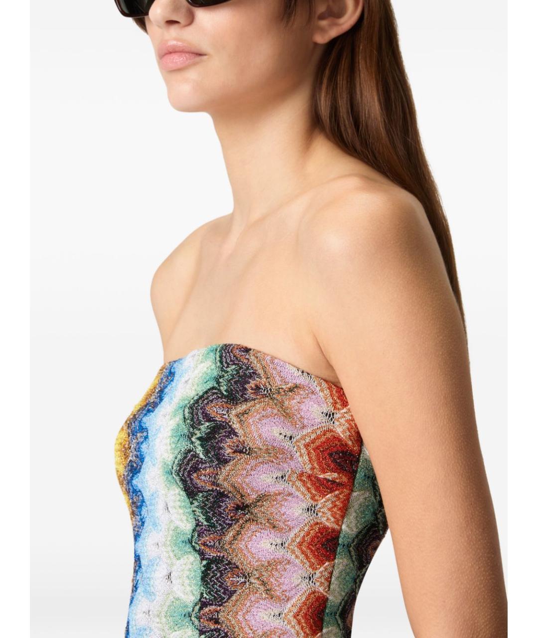 MISSONI Мульти вискозное повседневное платье, фото 4