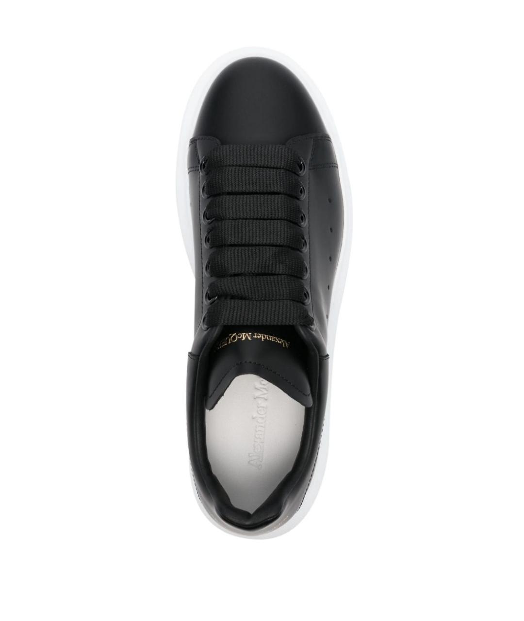 ALEXANDER MCQUEEN Черные кожаные кеды, фото 4