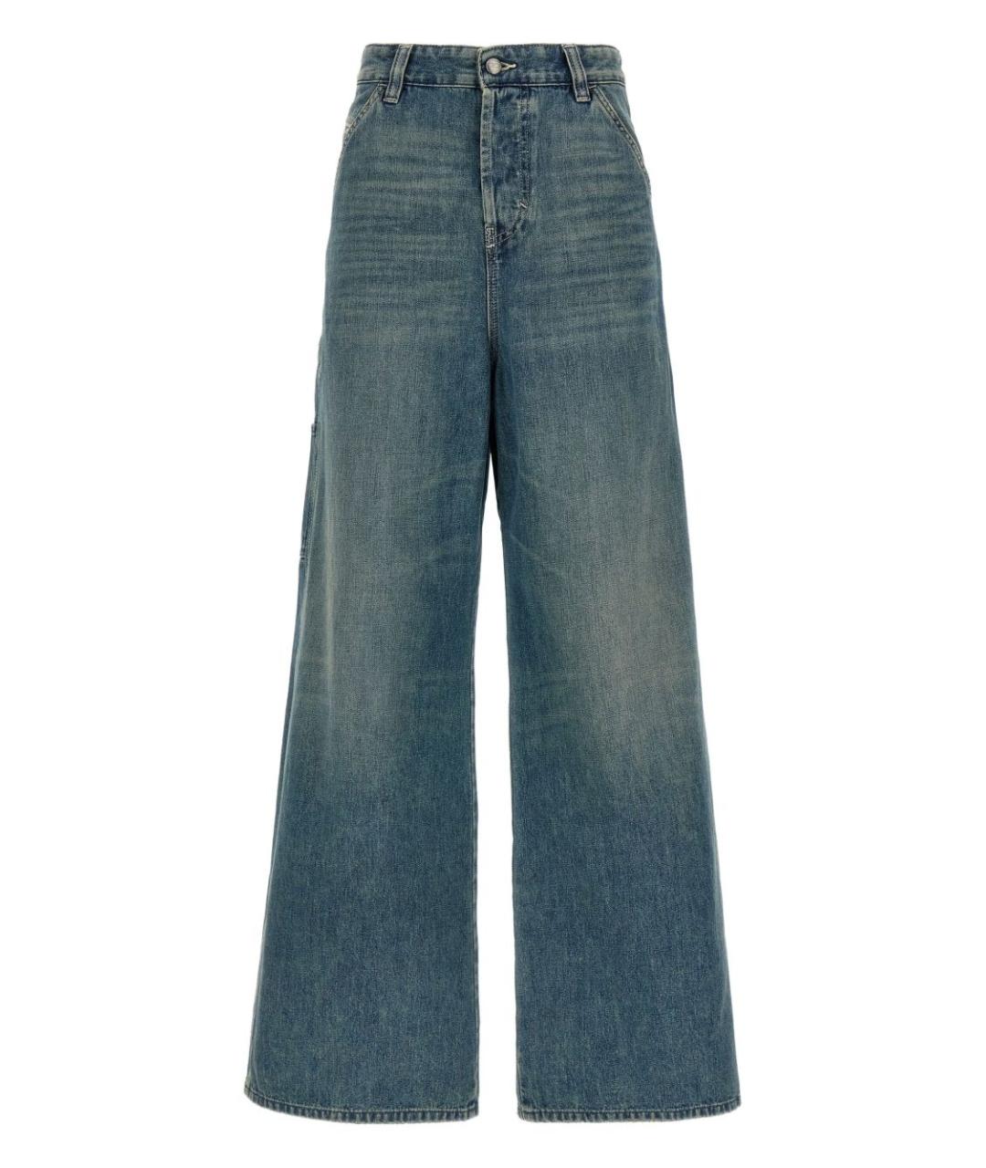 DIESEL Синие хлопковые прямые джинсы, фото 1