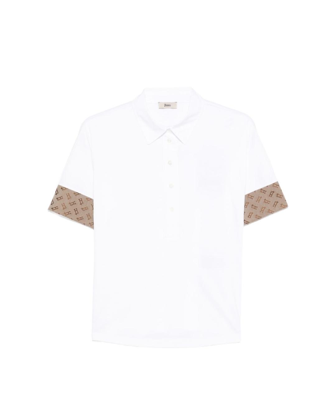 HERNO Белая хлопковая рубашка, фото 1