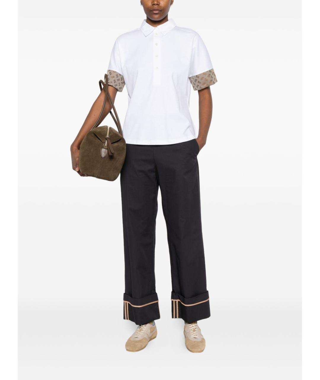 HERNO Белая хлопковая рубашка, фото 3