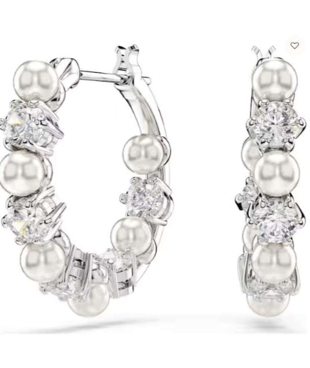 SWAROVSKI Серебряные металлические серьги, фото 1