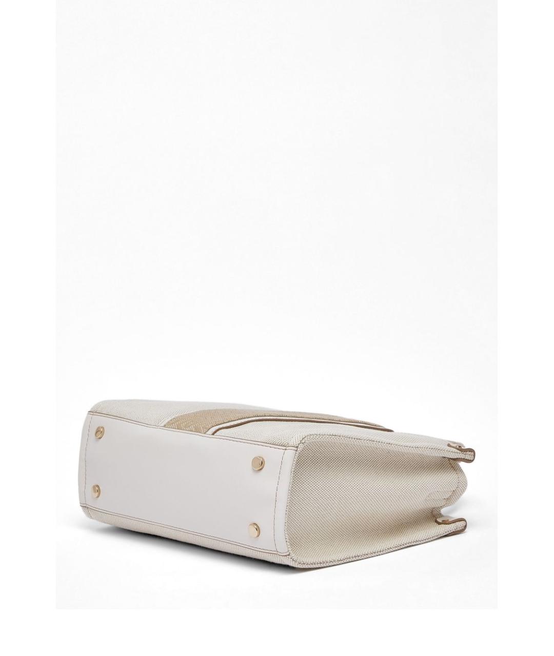 LIU JO Бежевая тканевая сумка тоут, фото 6