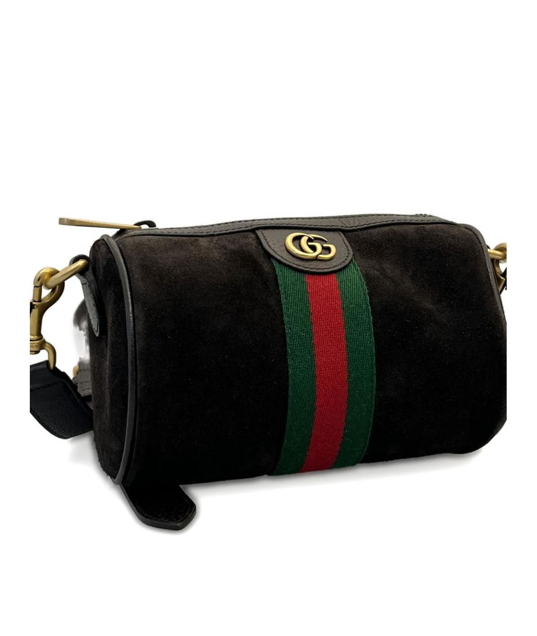 GUCCI Коричневая замшевая сумка через плечо, фото 2