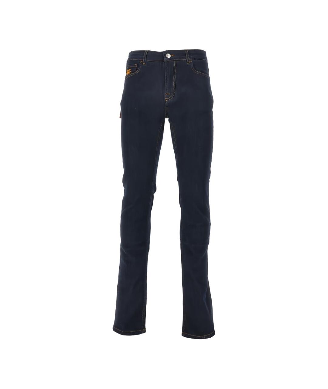 ETRO Темно-синие хлопковые джинсы скинни, фото 1