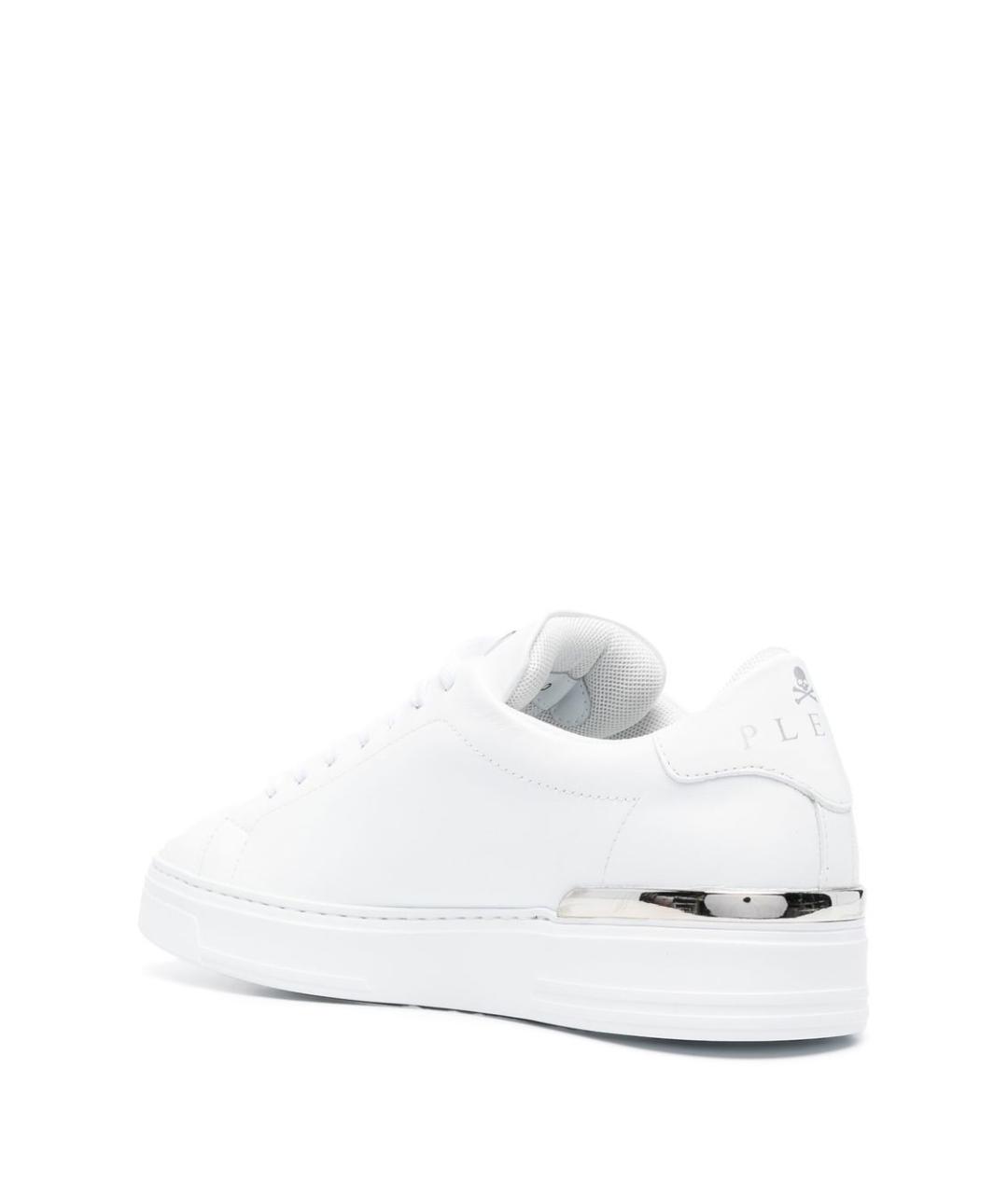 PHILIPP PLEIN Белые низкие кроссовки / кеды, фото 4