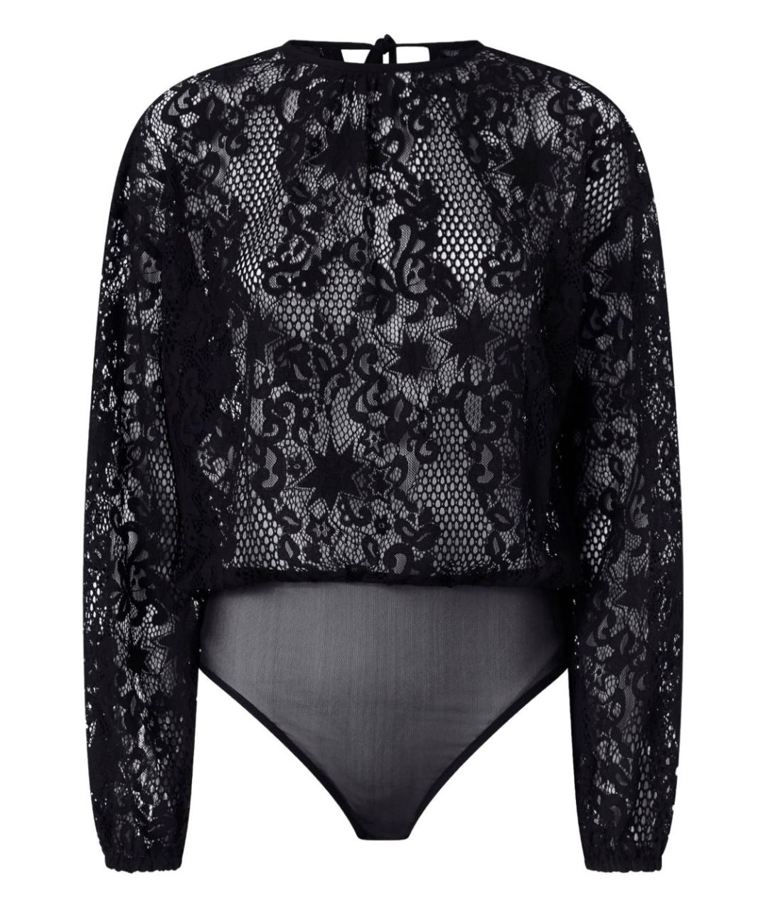 PINKO Черное хлопковое боди, фото 1