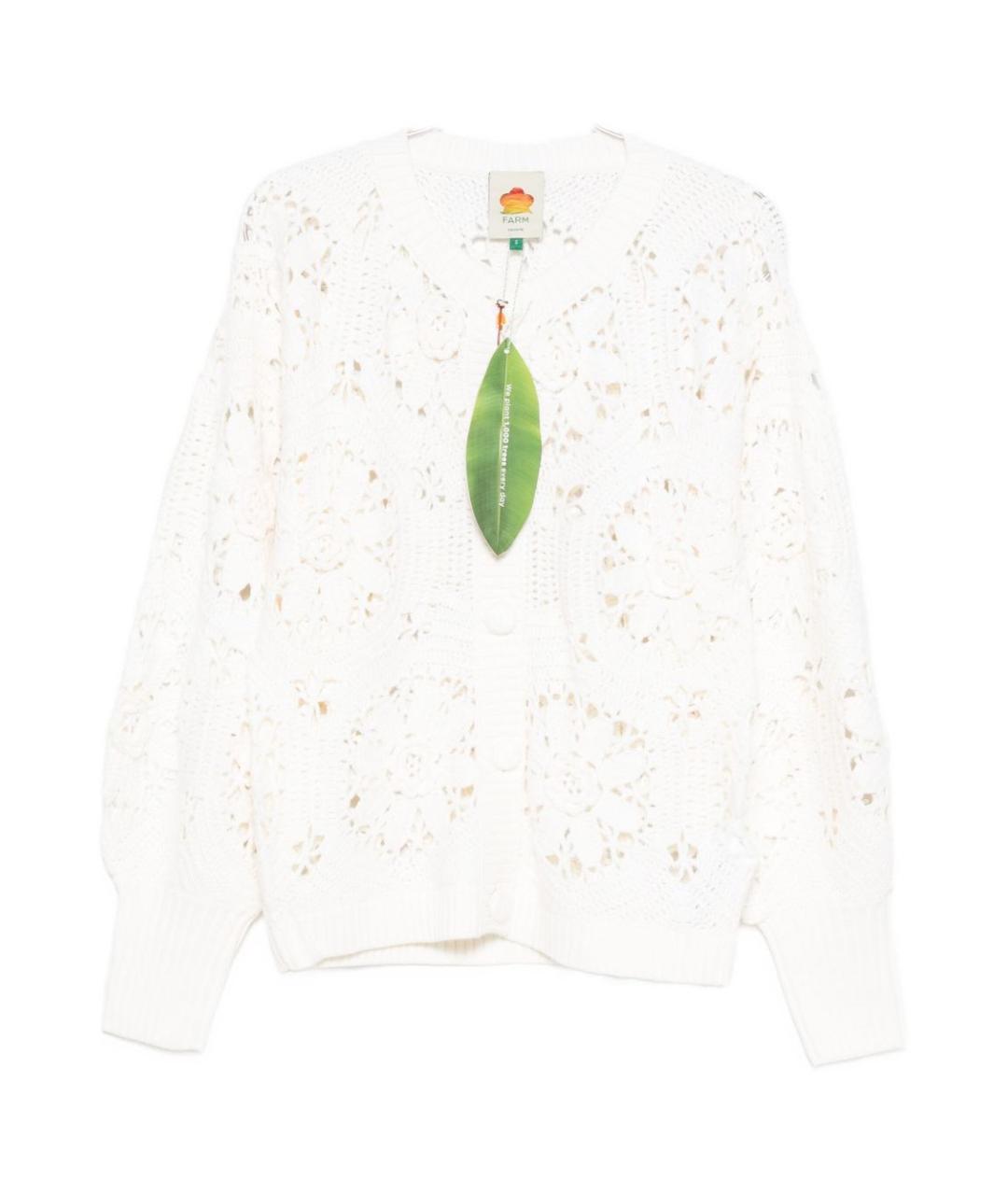 FARM RIO Белый кардиган, фото 1