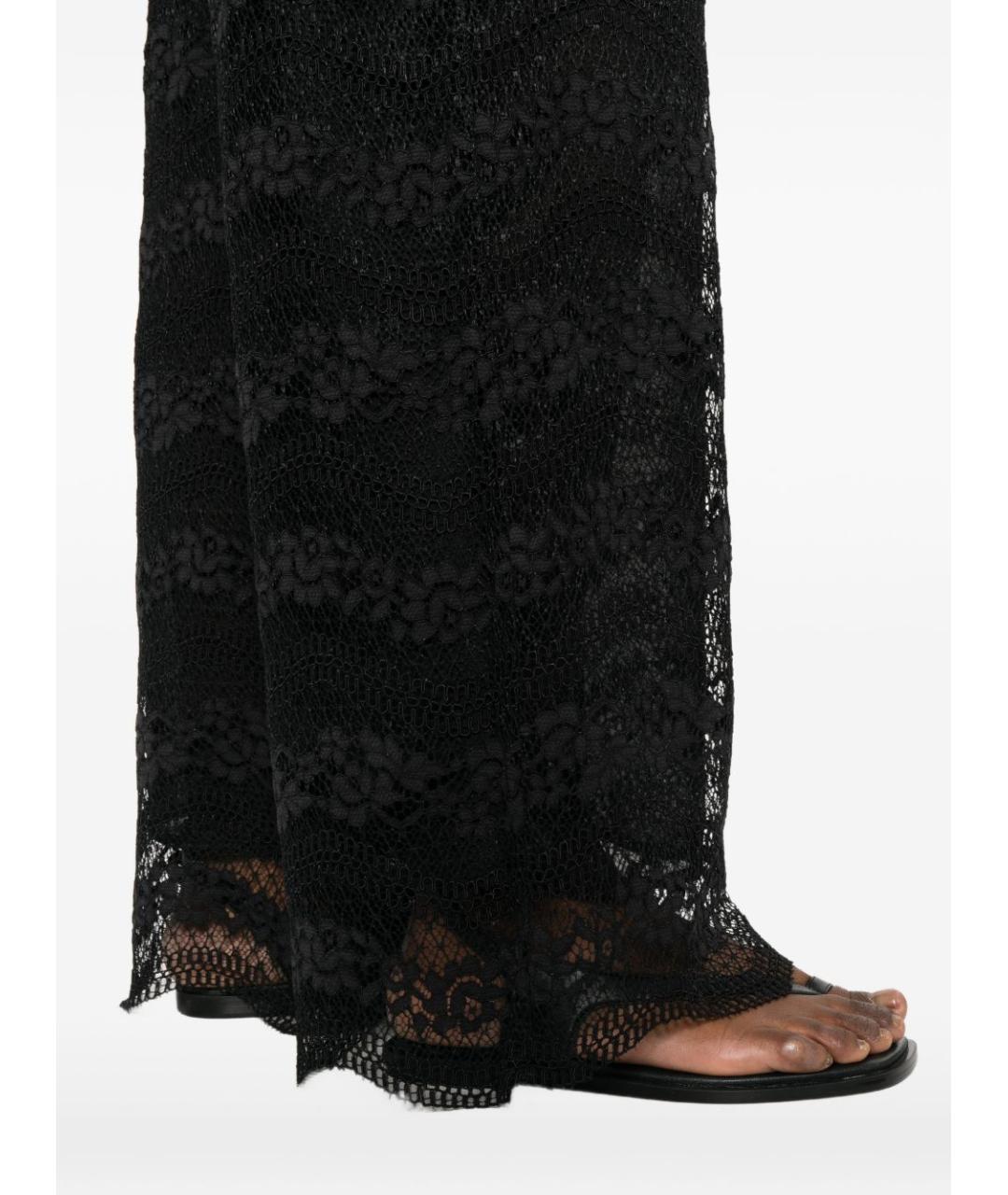 TWIN-SET Черные прямые брюки, фото 3