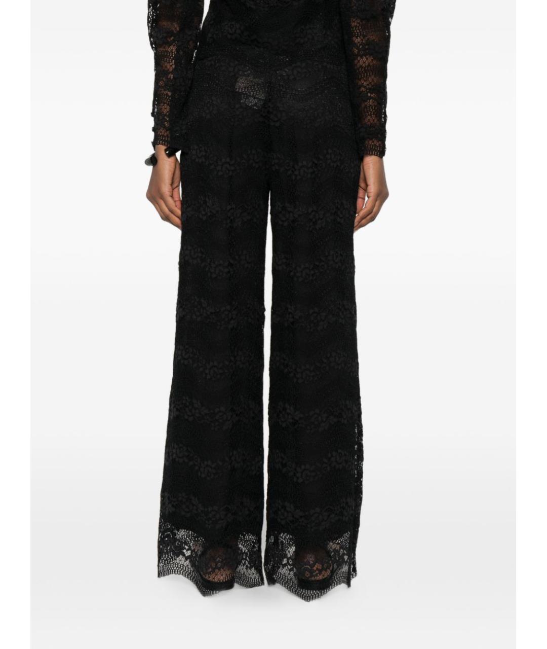 TWIN-SET Черные прямые брюки, фото 2