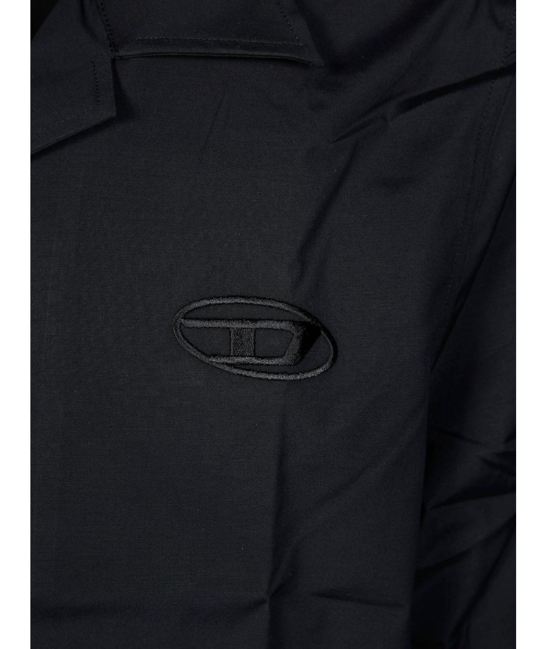 DIESEL Черная хлопковая кэжуал рубашка, фото 3