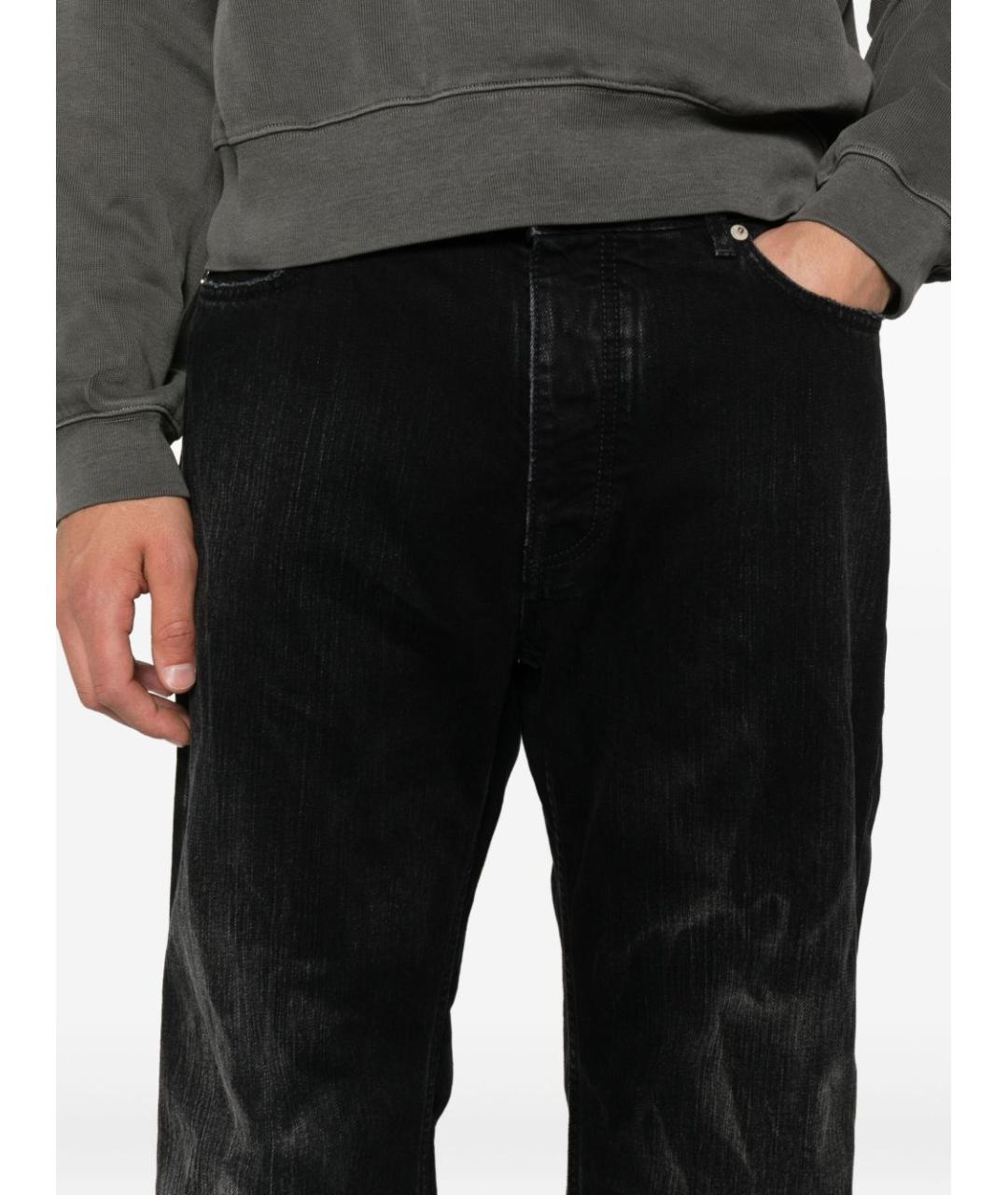 BALENCIAGA Черные хлопковые прямые джинсы, фото 5