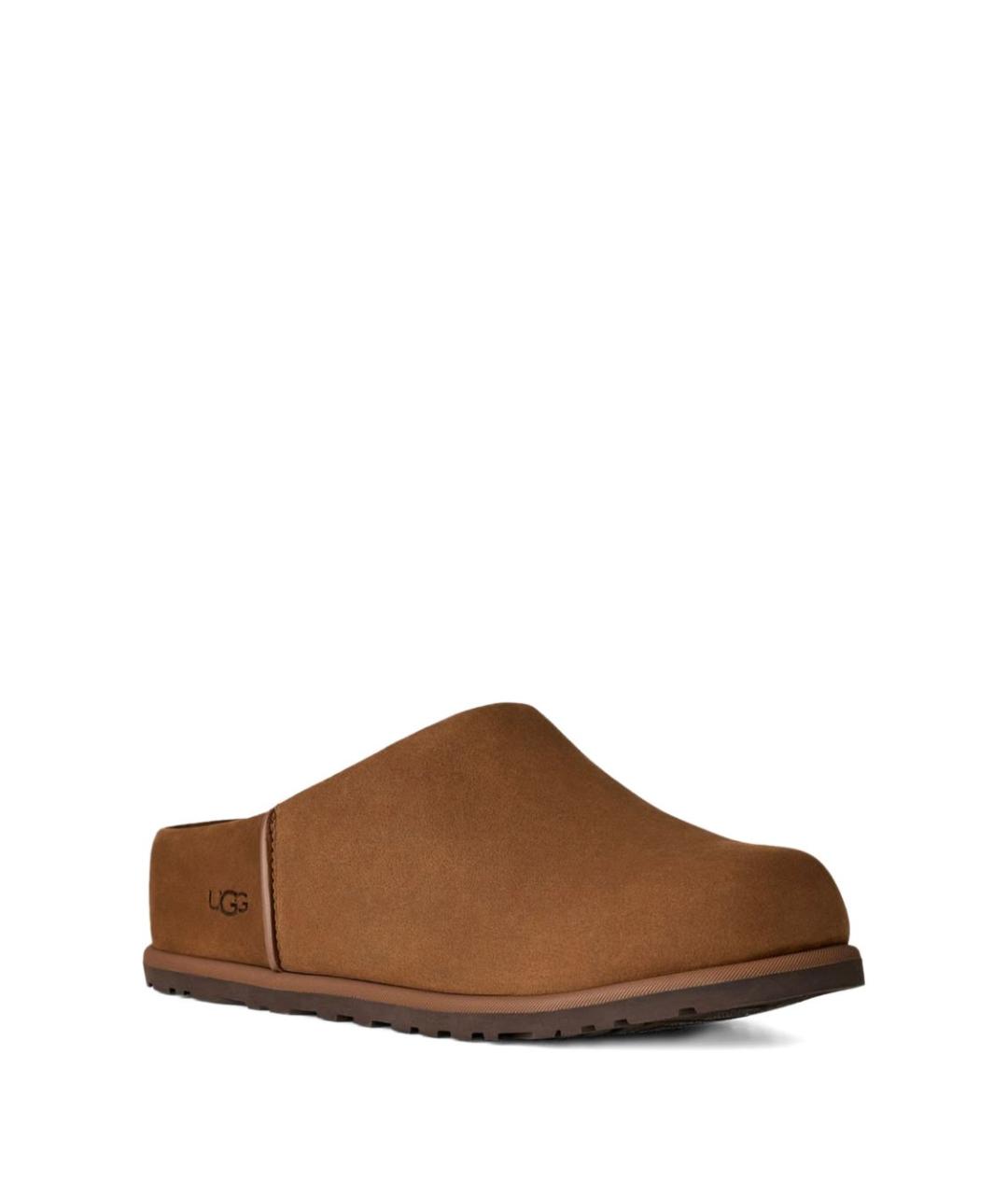 UGG AUSTRALIA Коричневые замшевые мюли, фото 2