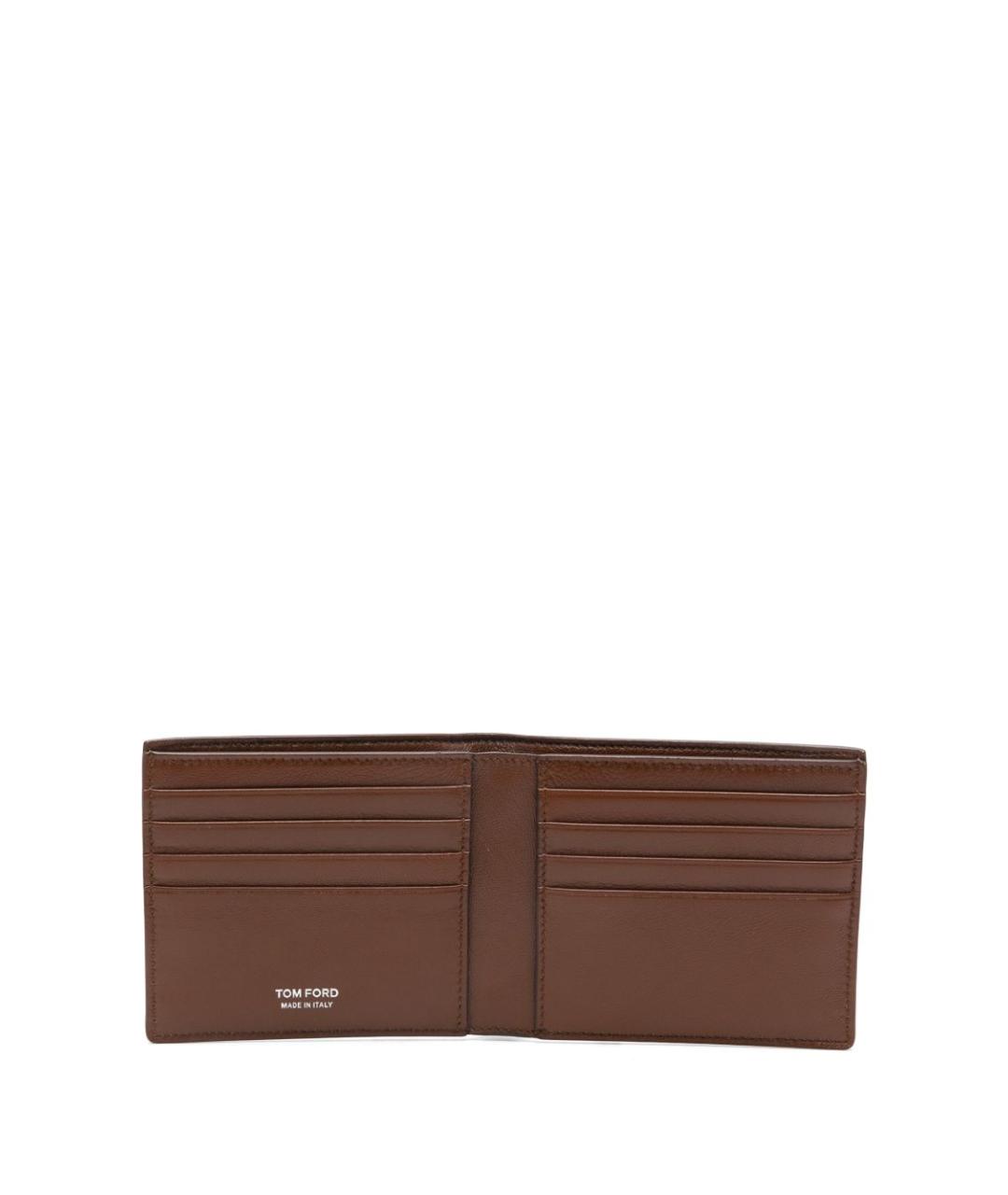 TOM FORD Коричневый кожаный кошелек, фото 3