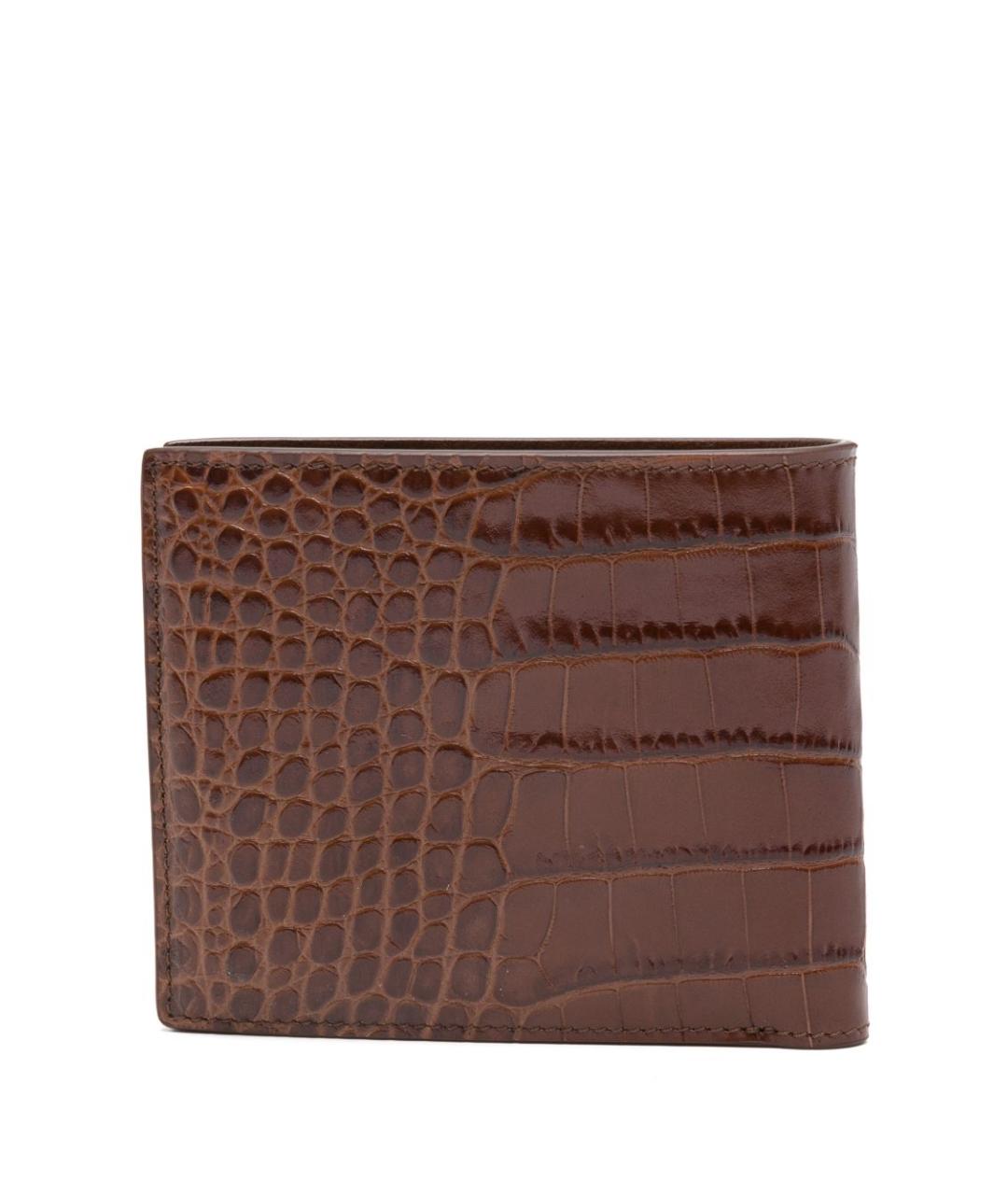 TOM FORD Коричневый кожаный кошелек, фото 2