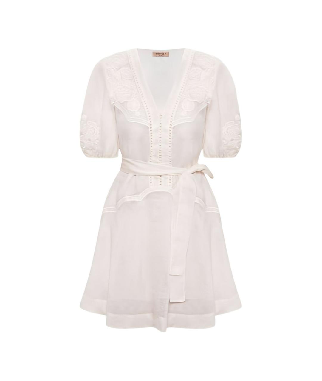 TWIN-SET Белое повседневное платье, фото 3