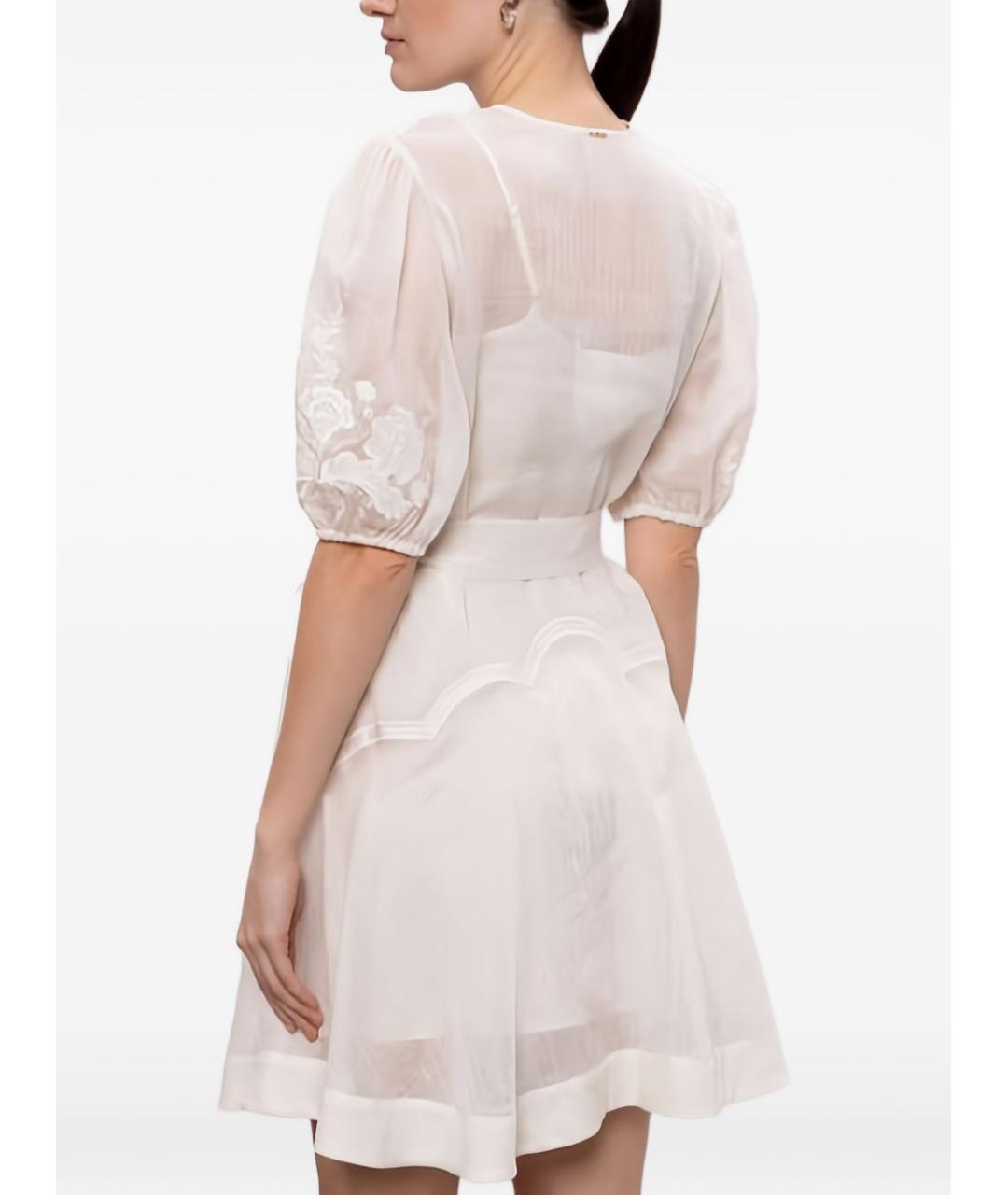 TWIN-SET Белое повседневное платье, фото 2