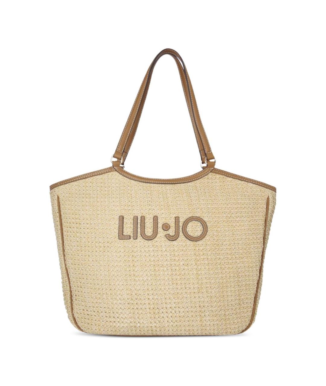LIU JO Бежевая сумка тоут, фото 1