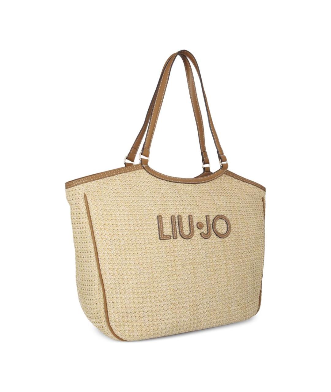 LIU JO Бежевая сумка тоут, фото 2