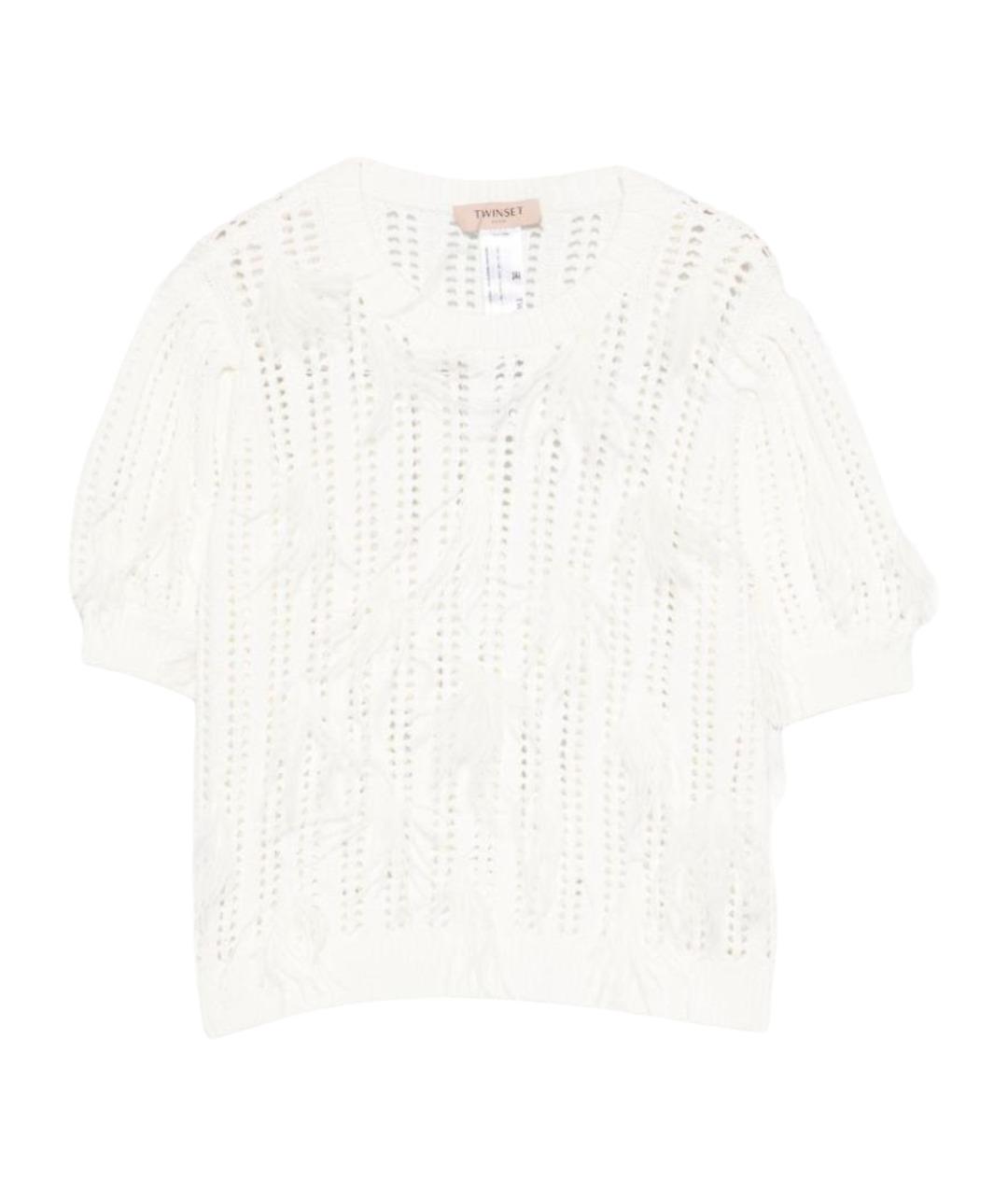 TWIN-SET Белый джемпер / свитер, фото 1