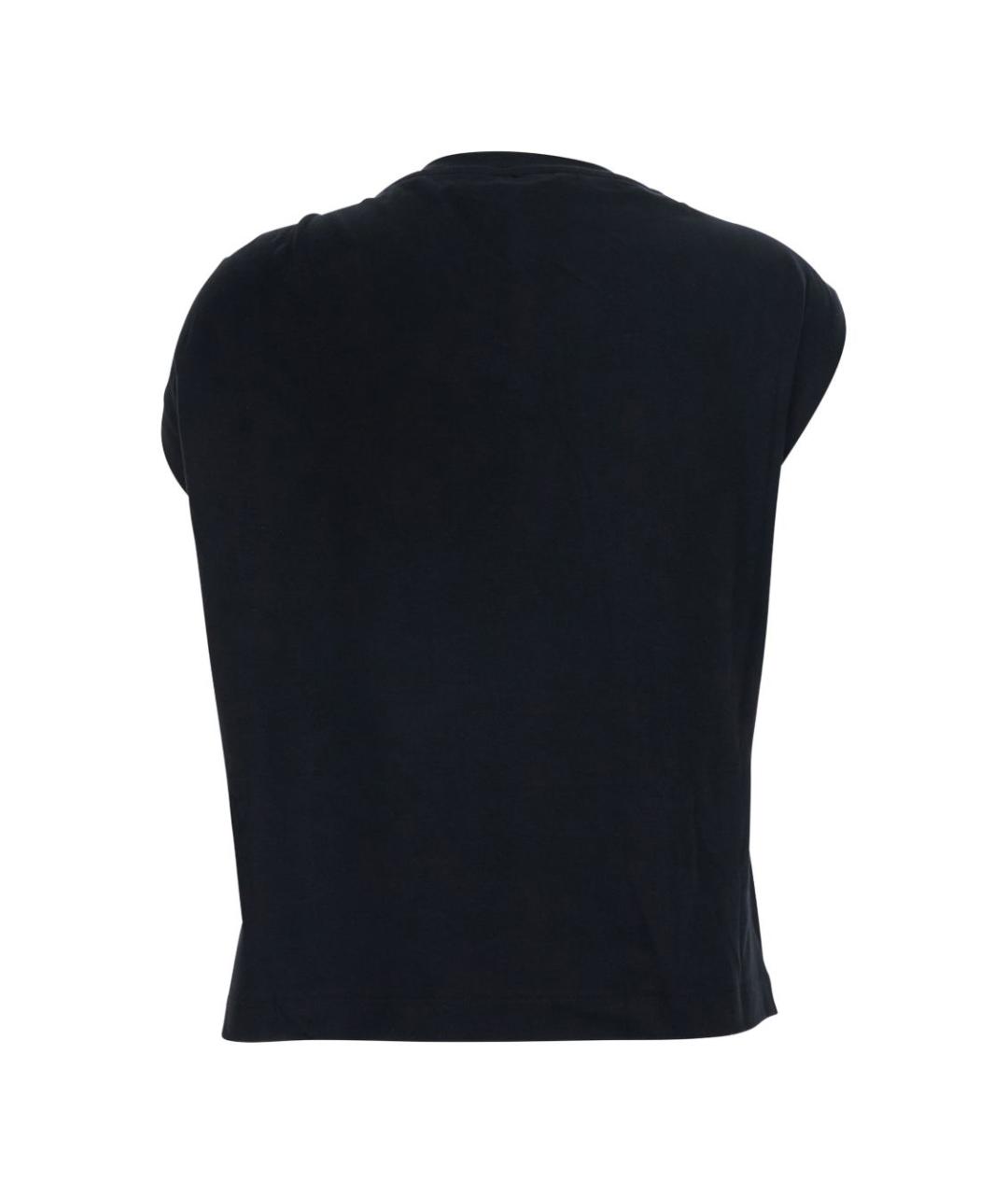 PINKO Черная хлопковая футболка, фото 5