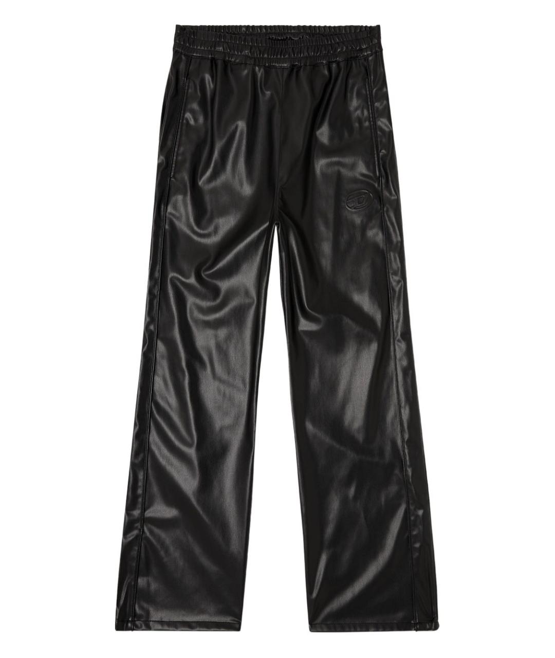 DIESEL Черные полиэстеровые повседневные брюки, фото 1