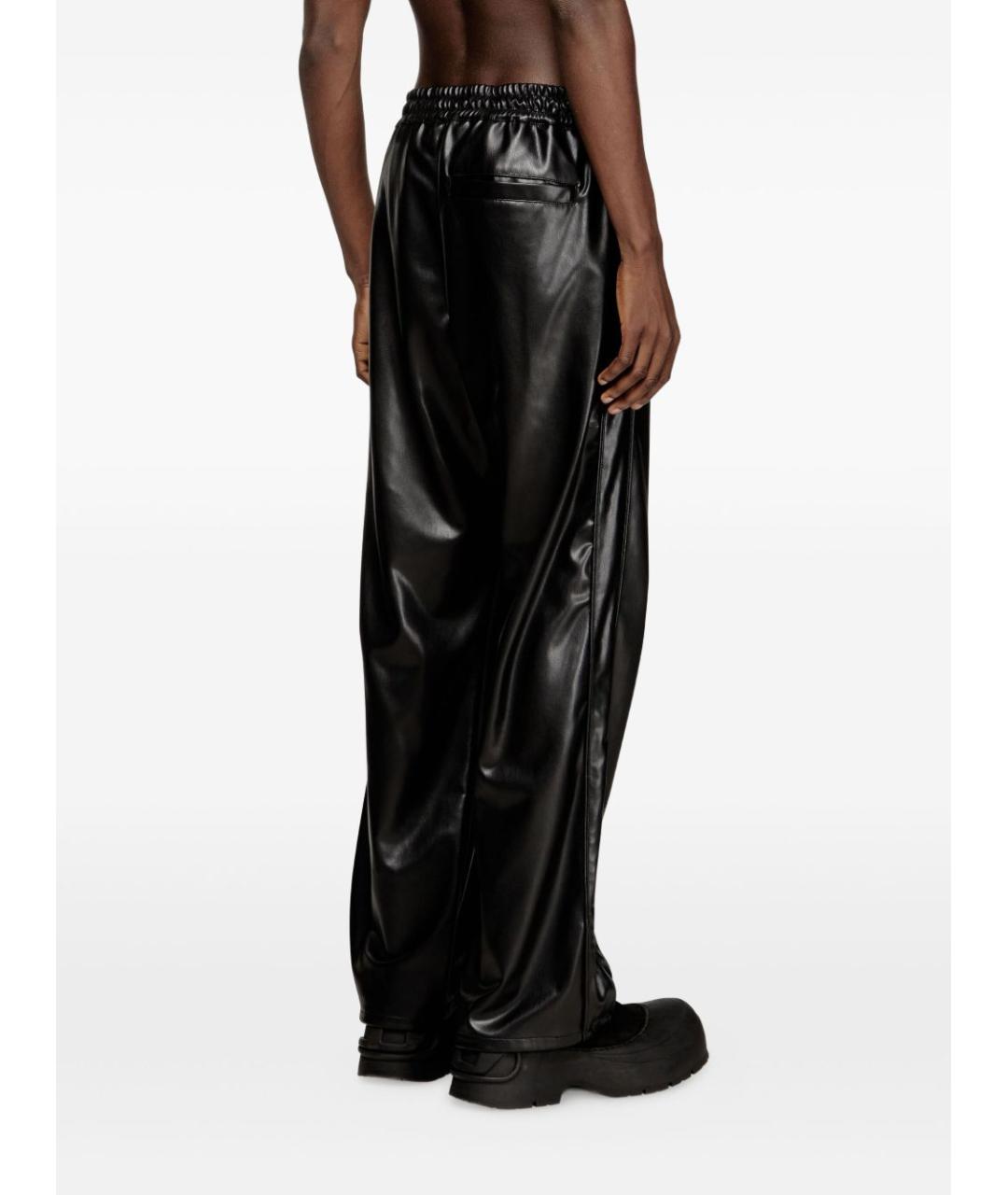 DIESEL Черные полиэстеровые повседневные брюки, фото 4