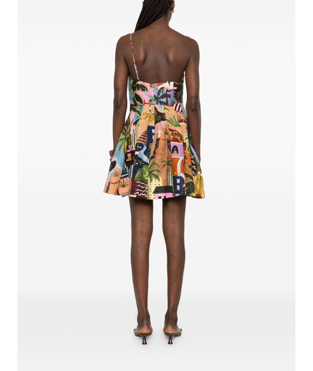 FARM RIO Мульти хлопковое повседневное платье, фото 2