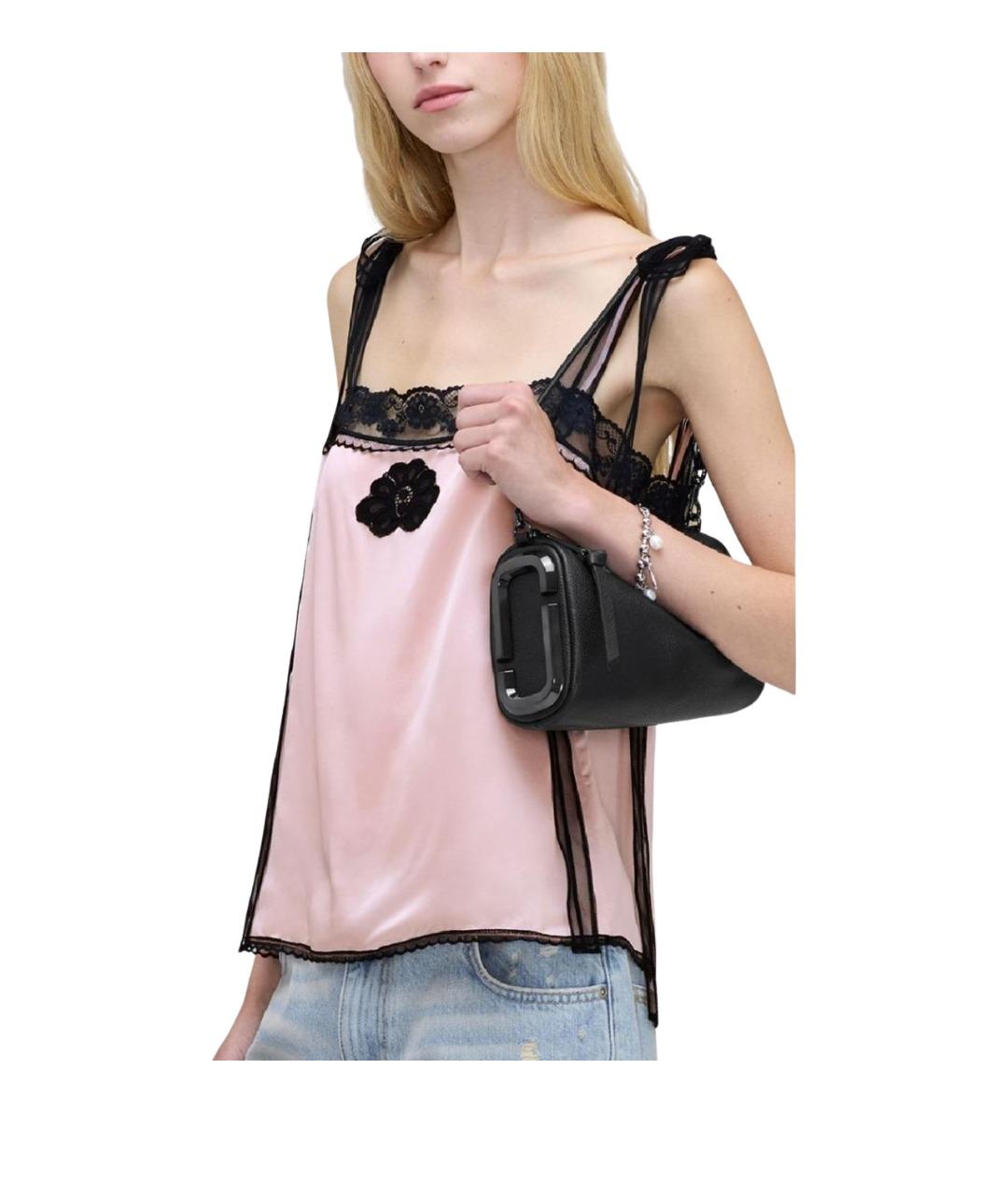 MARC JACOBS Черная кожаная сумка через плечо, фото 2