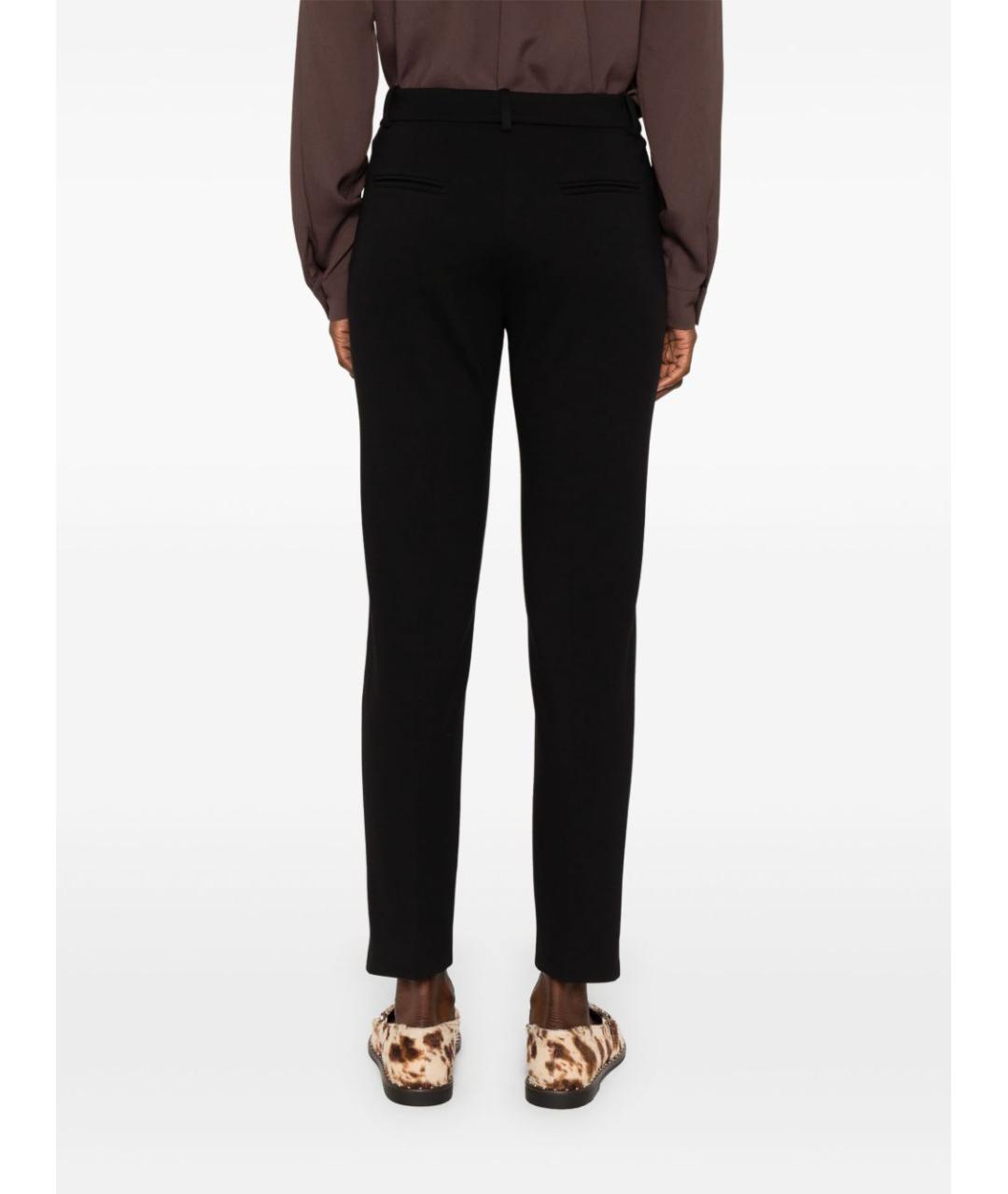 PINKO Черные вискозные брюки узкие, фото 5