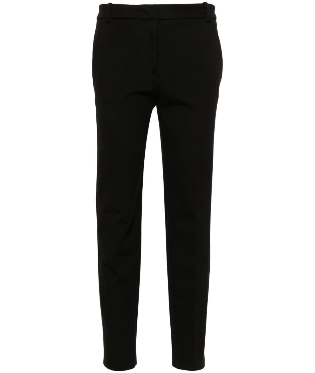 PINKO Черные вискозные брюки узкие, фото 1