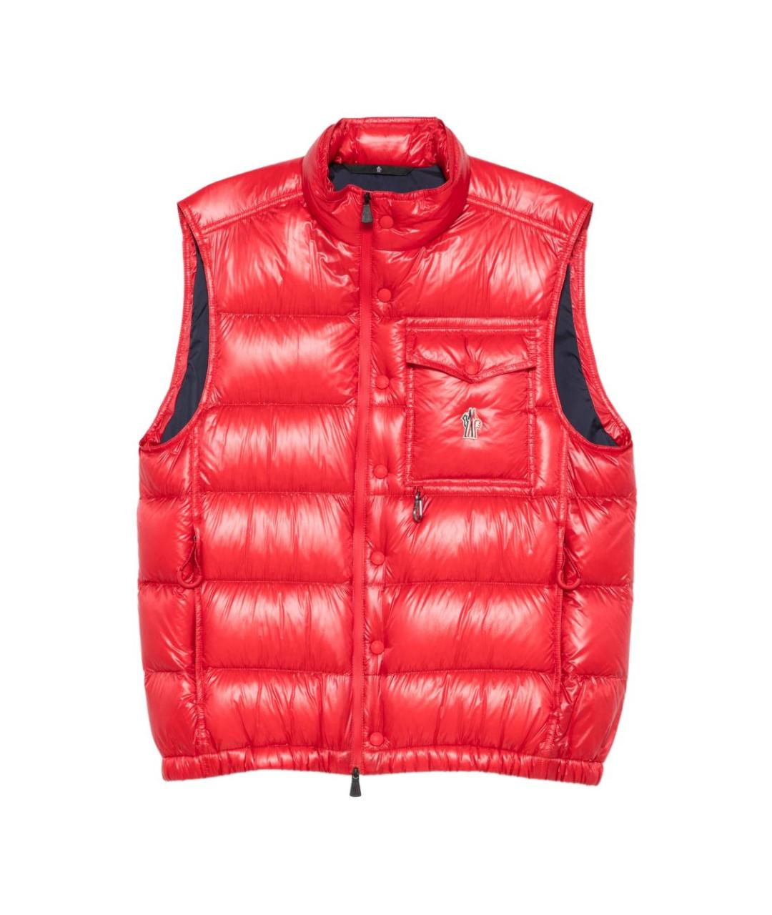 MONCLER GRENOBLE Красный полиамидовый жилет, фото 1