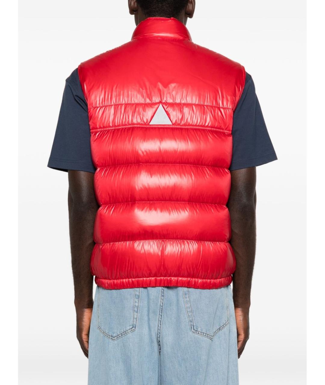 MONCLER GRENOBLE Красный полиамидовый жилет, фото 5