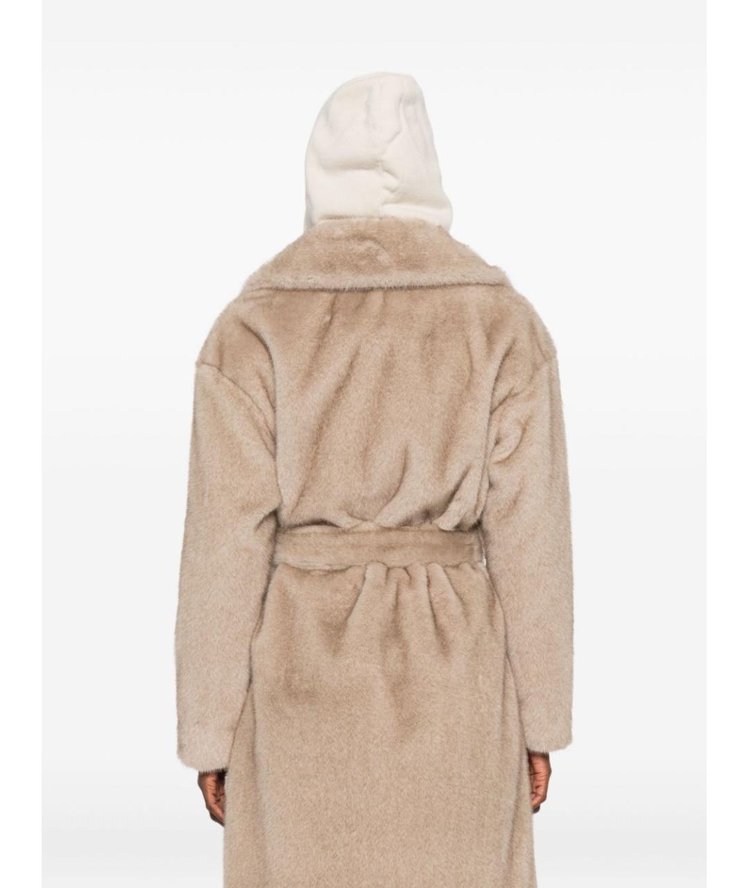 HERNO Бежевая полиэстеровая шуба, фото 4