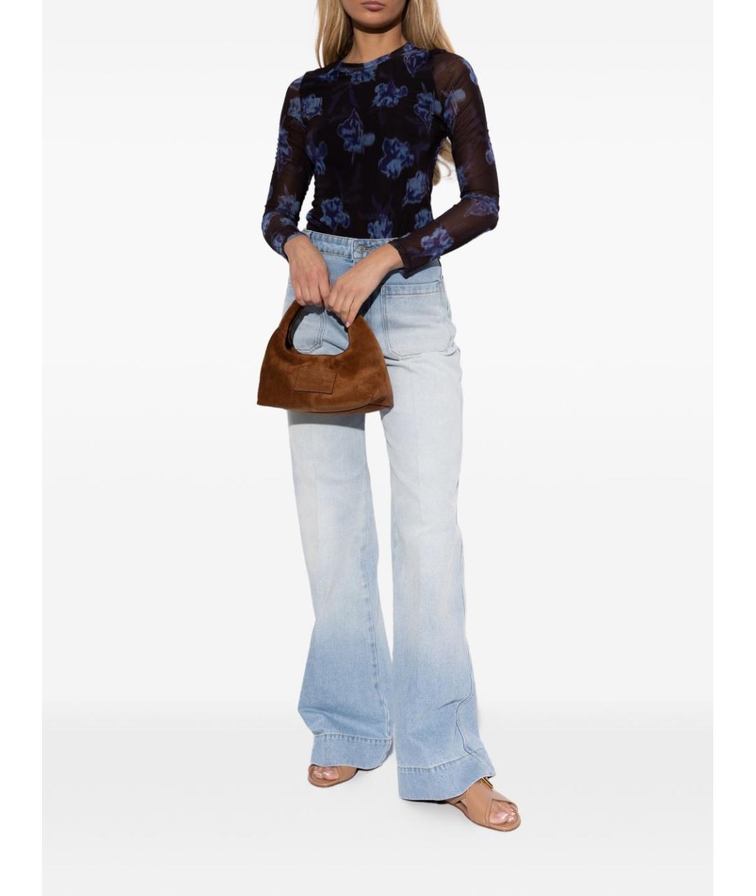 AGL Коричневые кожаные босоножки, фото 2