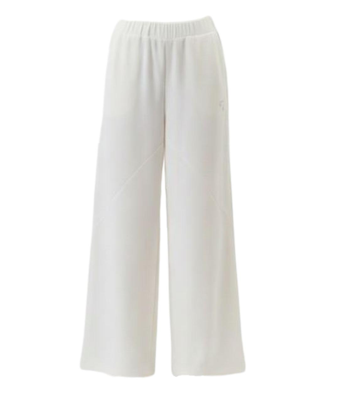LIU JO Белые вискозные брюки широкие, фото 1