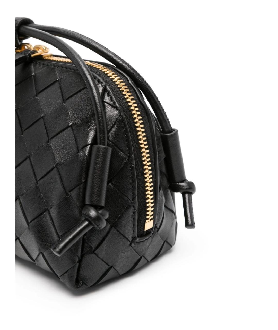 BOTTEGA VENETA Черная сумка с короткими ручками, фото 4