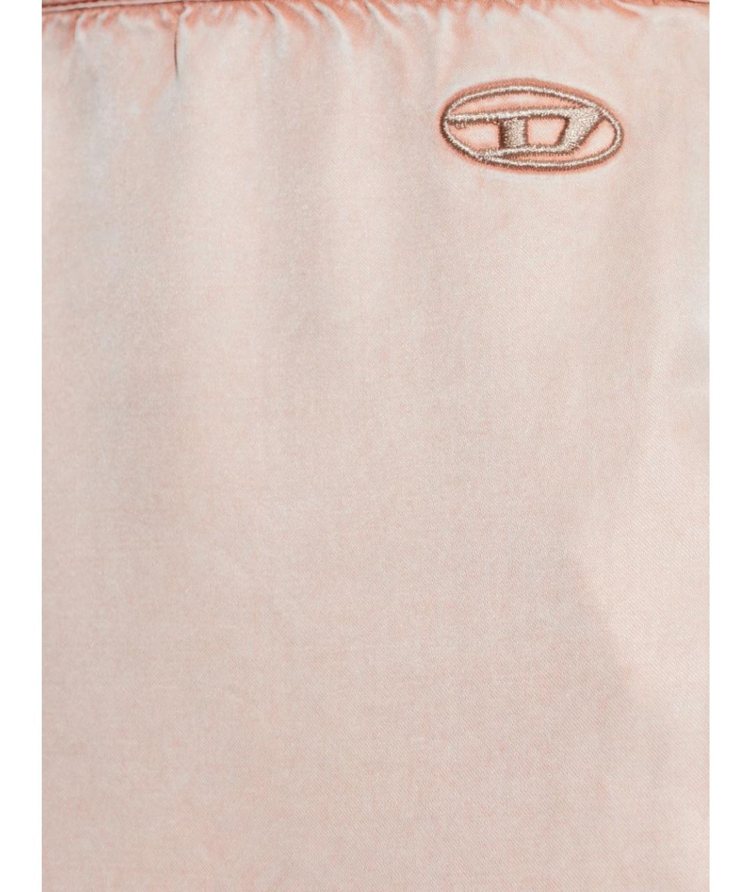 DIESEL Розовая вискозная юбка миди, фото 2