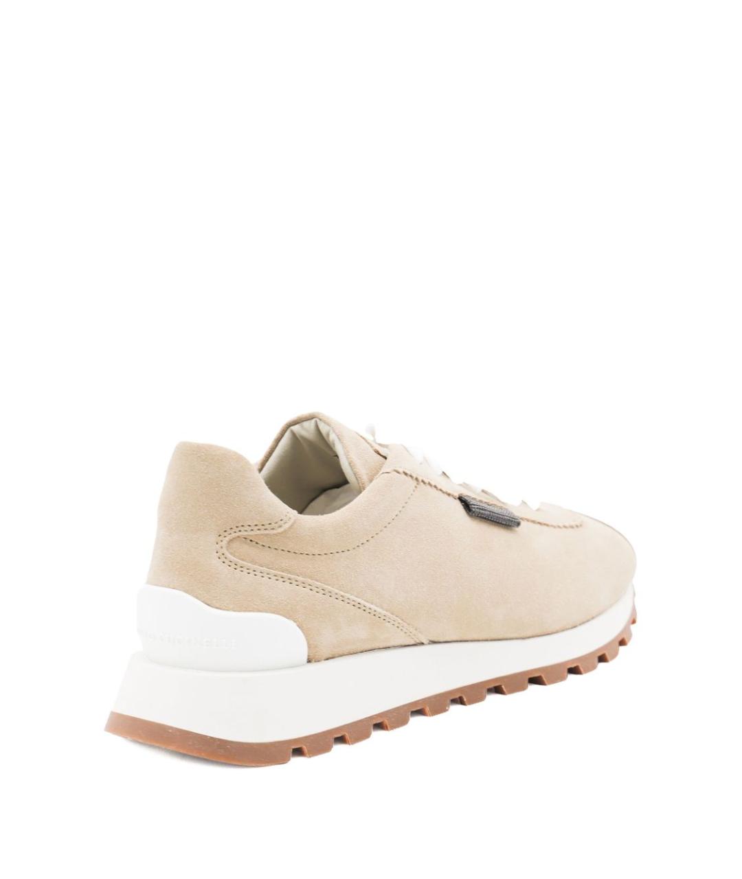 BRUNELLO CUCINELLI Бежевые кроссовки, фото 4