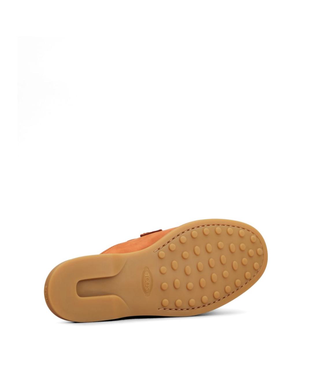 TOD'S Оранжевое замшевые мюли, фото 2