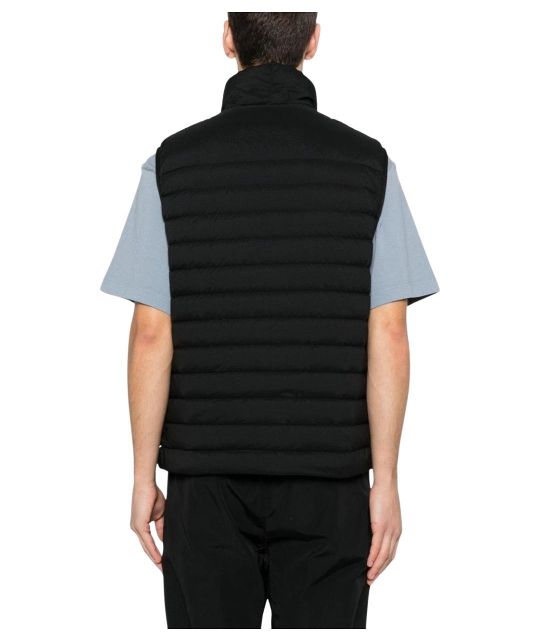 STONE ISLAND Темно-синий полиамидовый жилет, фото 5