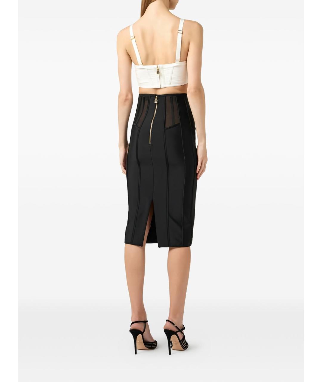 ELISABETTA FRANCHI Бежевая хлопковая майка, фото 4