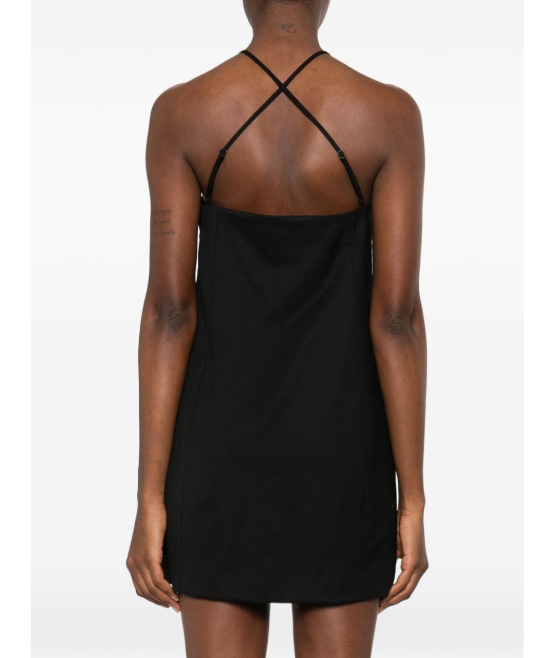 DIESEL Черное полиэстеровое повседневное платье, фото 4