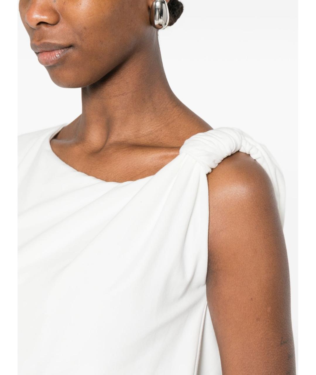 PINKO Белая хлопковая футболка, фото 4