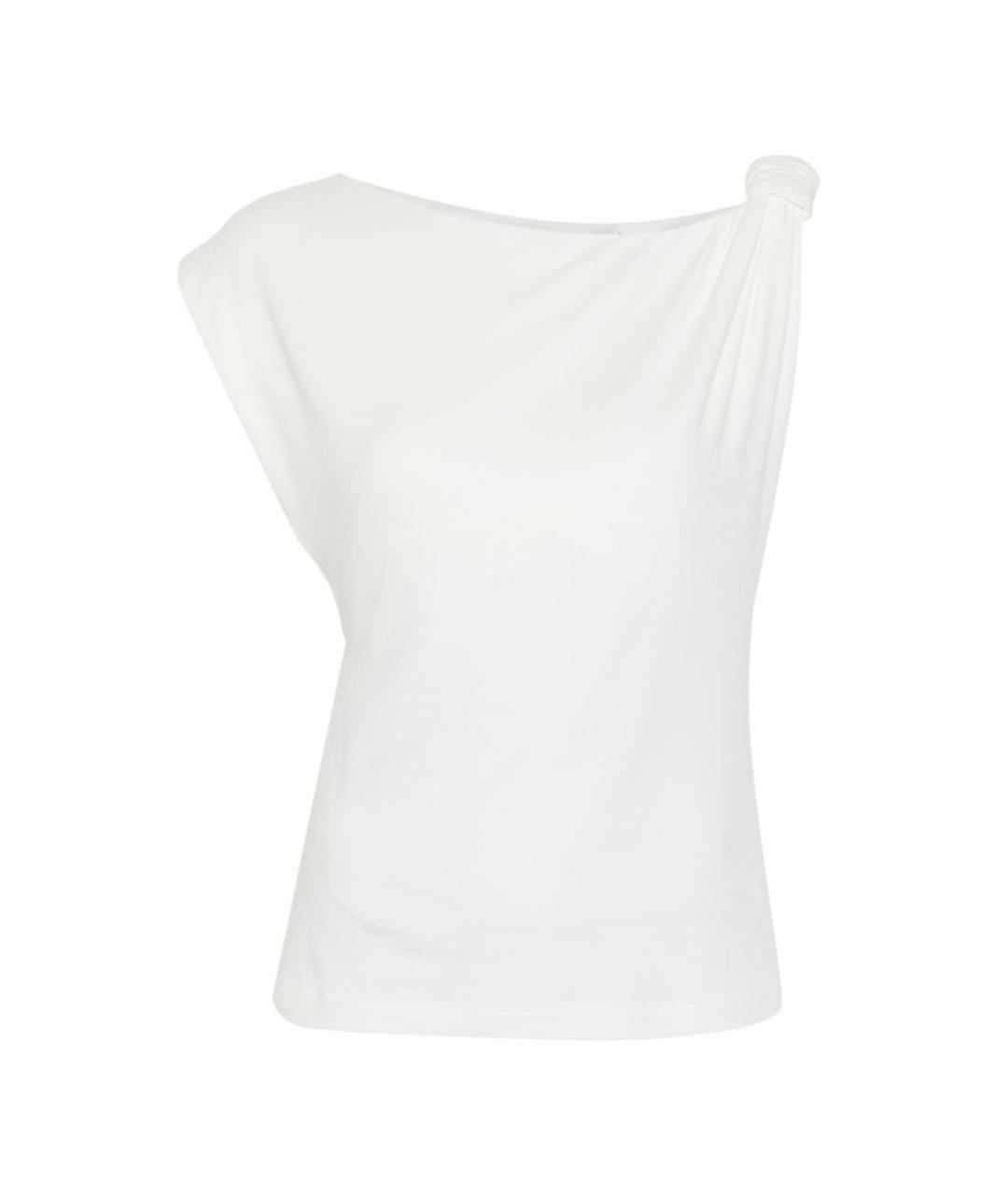 PINKO Белая хлопковая футболка, фото 1